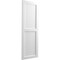 Ekena Millwork True Fit PVC Two Panel Chevron Modern Style Fixed Mount Shutters, Unfinished, 12W x 44H, PR TFP101CV12X044UN - alternate 12